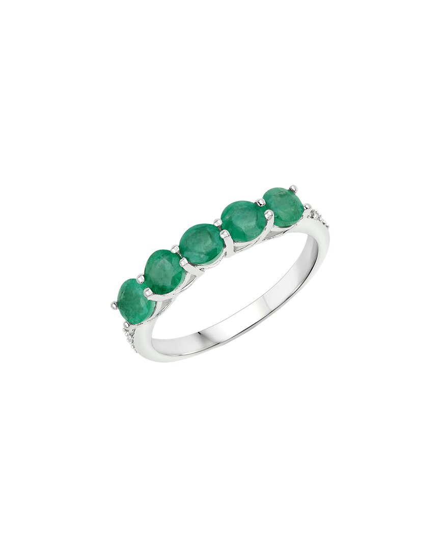 Shop Diana M. Fine Jewelry 14k 1.07 Ct. Tw. Diamond & Emerald Ring