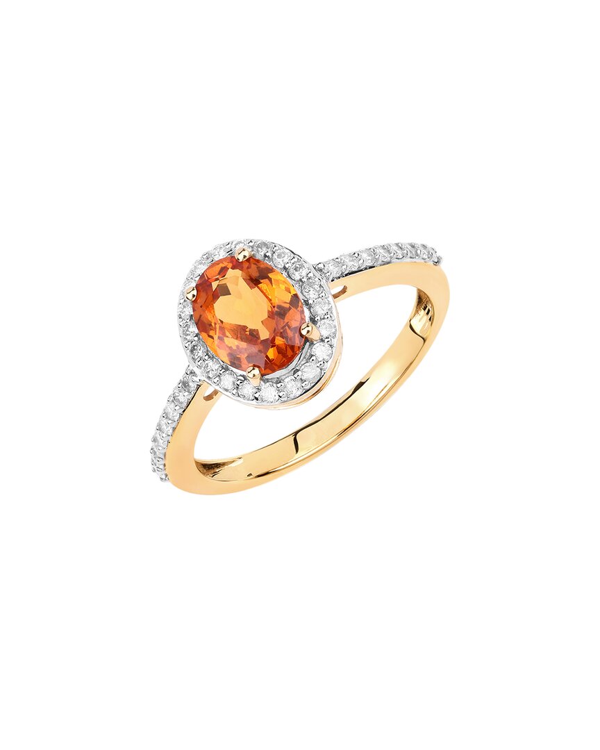 Shop Diana M. Fine Jewelry 14k 1.66 Ct. Tw. Diamond & Garnet Ring