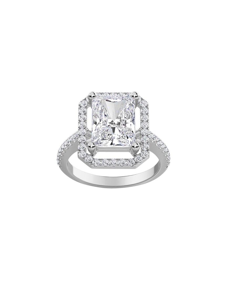 Diana M. Fine Jewelry 14k 2.36 Ct. Tw. Diamond Halo Half-eternity Ring In White