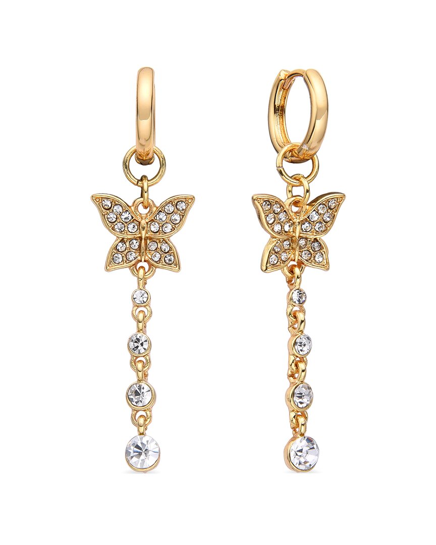 Eye Candy La Cz Morgot Butterfly Dangle Drop Earrings