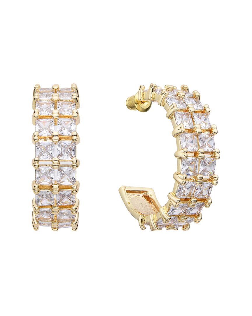 Eye Candy La Cz Eva Huggie Loop Earrings