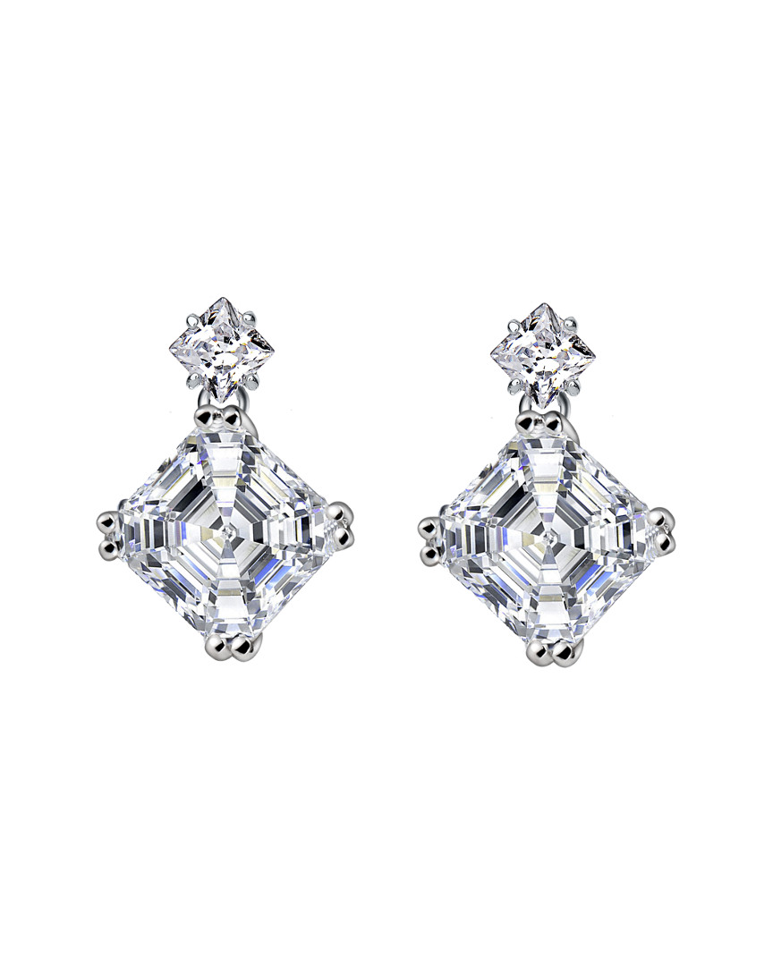 Genevive Silver Cz Earrings