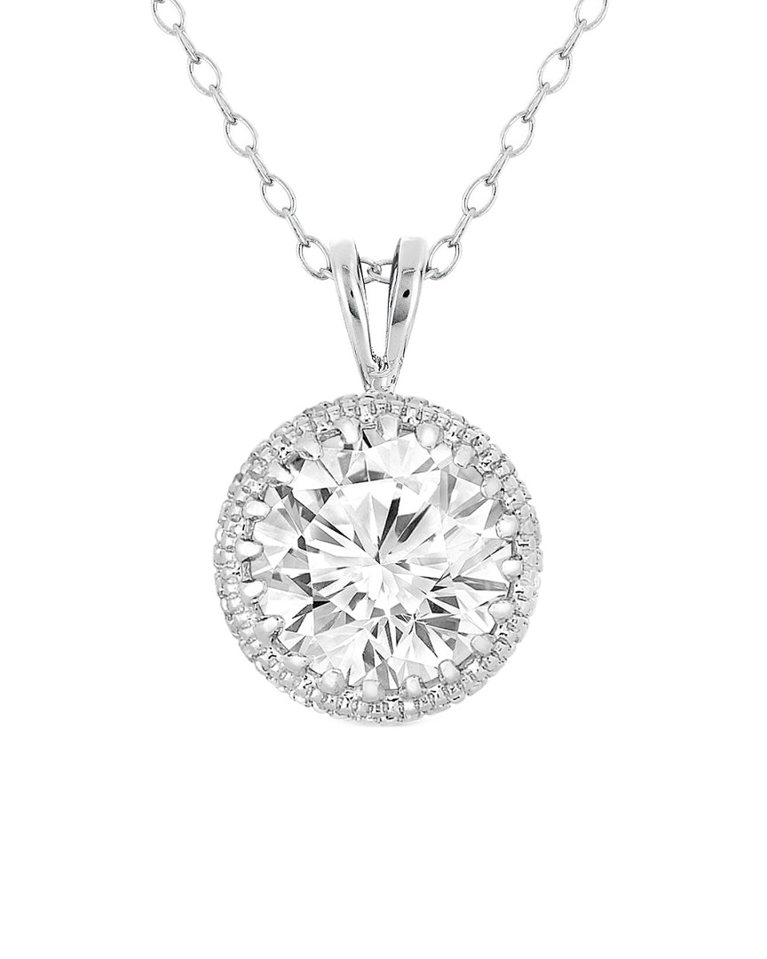 Genevive Silver Cz Necklace