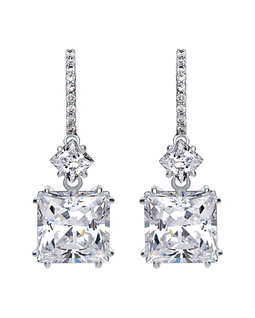 Genevive Silver Cz Earrings