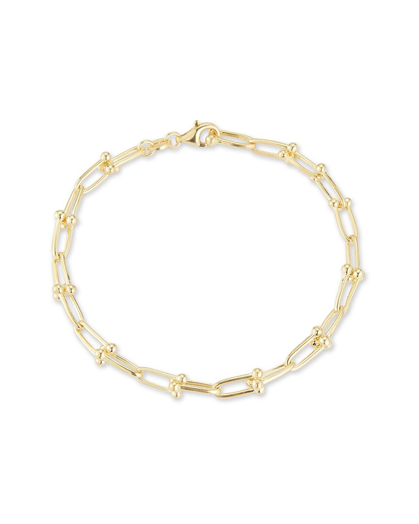 Glaze Jewelry 14k Over Silver Link Bracelet