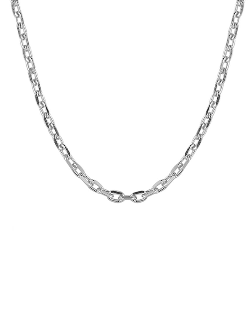 Glaze Jewelry Rhodium Plated Link Necklace