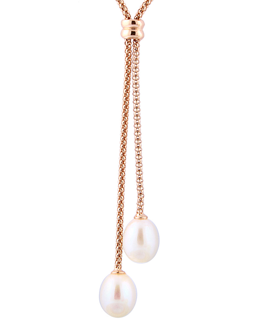 Splendid Pearls Rhodium Plated 7-8mm Pearl Necklace