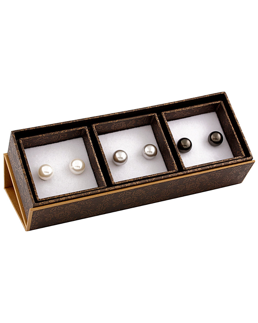 Shop Splendid Pearls 14k 9-9.5mm Pearl Studs Set