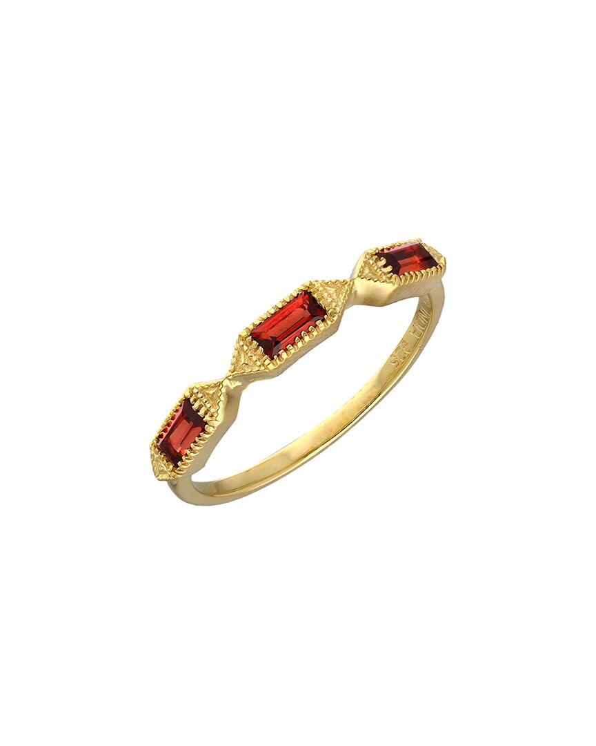 Tiramisu 14k Over Silver 1.08 Ct. Tw. Garnet Ring