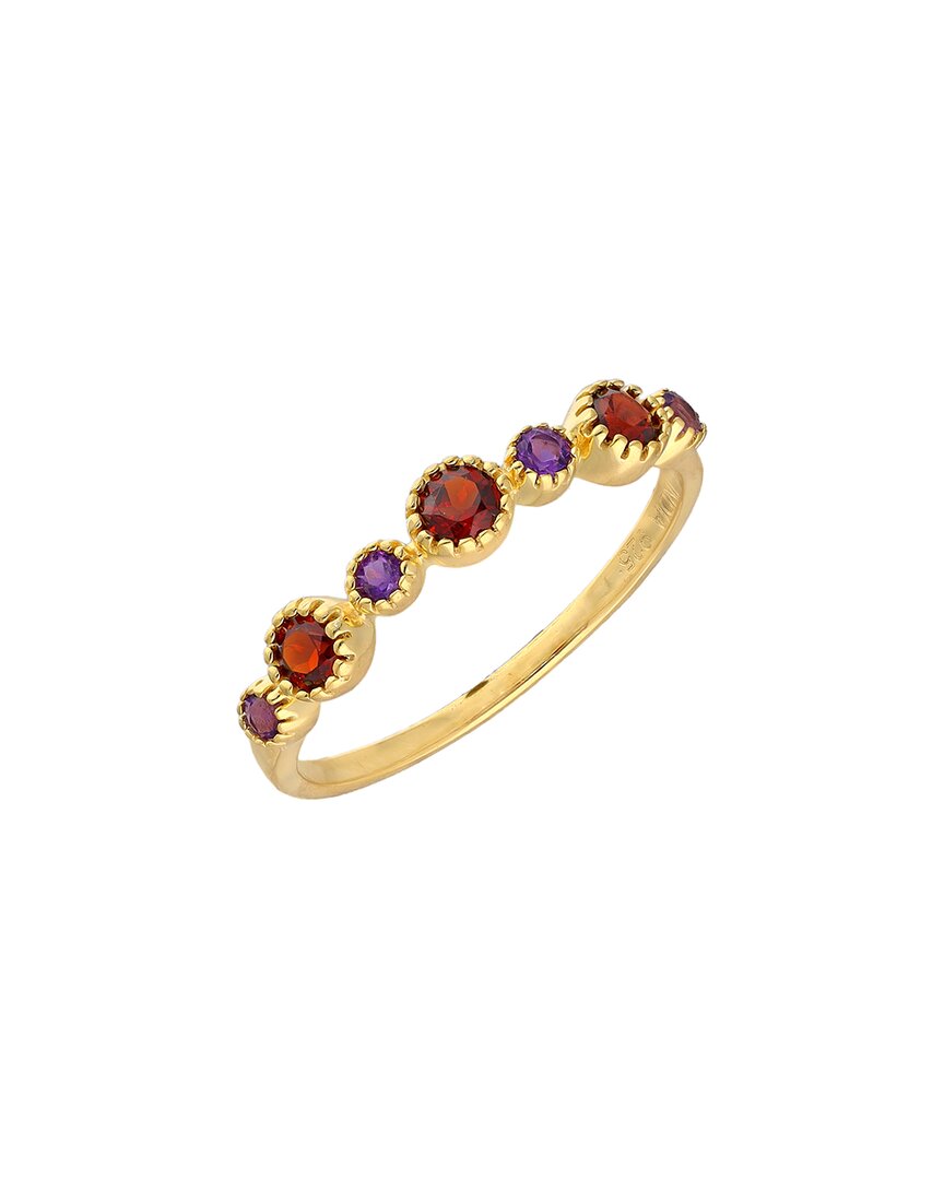 Tiramisu 14k Over Silver 0.50 Ct. Tw. Gemstone Ring