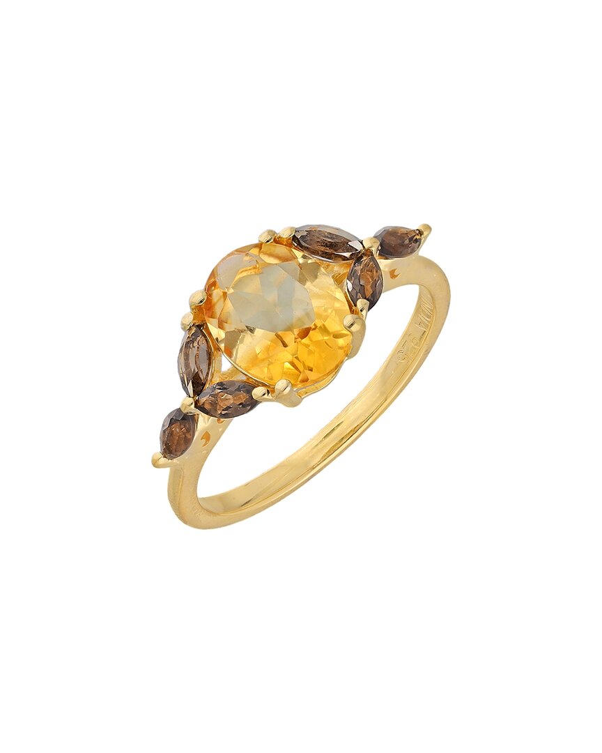 Tiramisu 14k Over Silver 2.05 Ct. Tw. Gemstone Ring