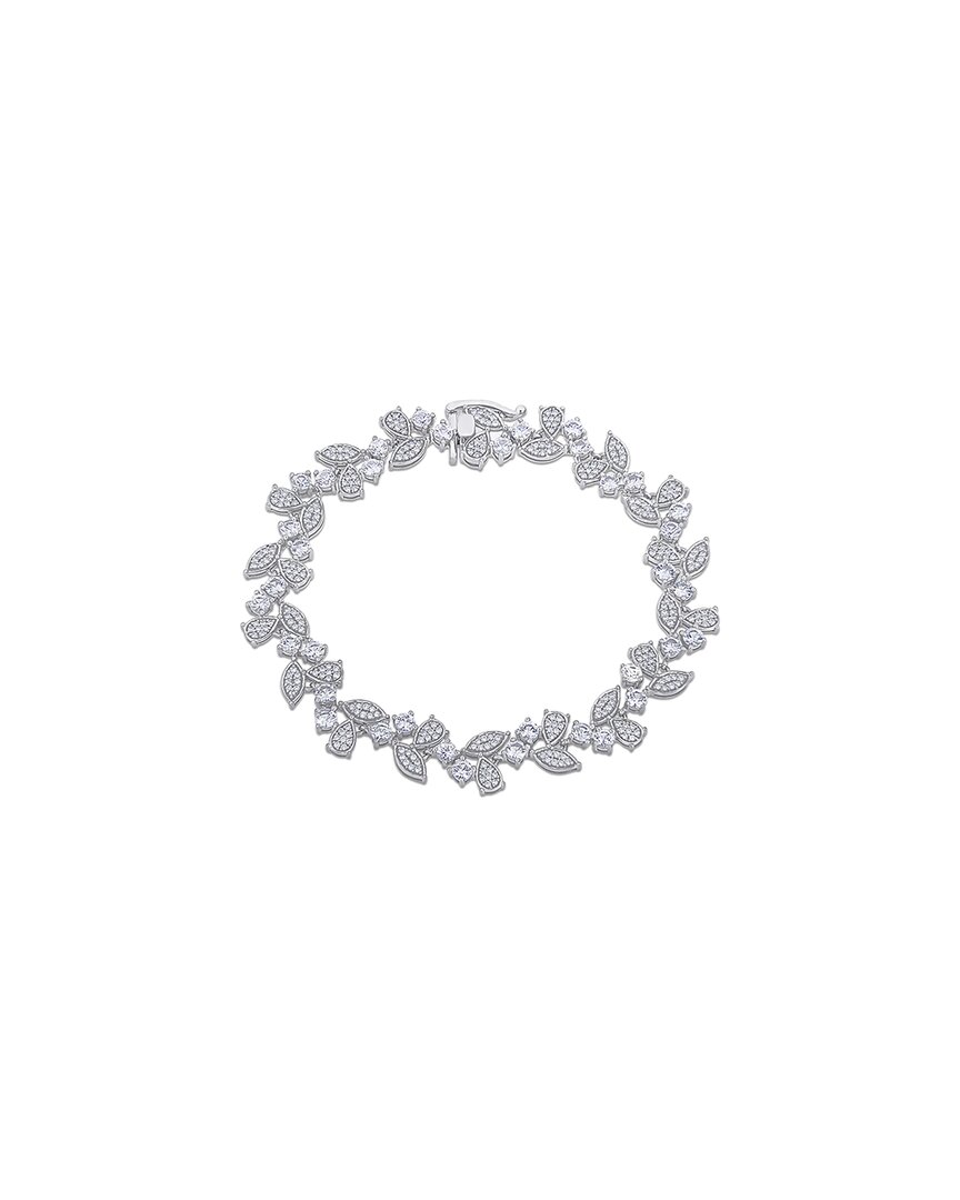 Rina Limor 10k 6.01 Ct. Tw. Diamond & White Sapphire Bracelet