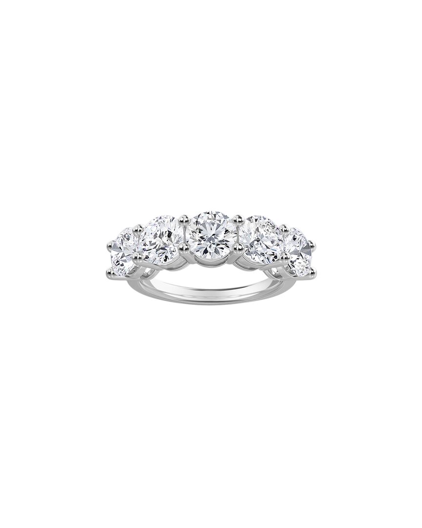 Diana M. Fine Jewelry 14k 2.55 Ct. Tw. Diamond Half-eternity Ring In Metallic