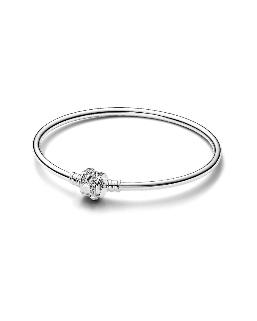 Pandora Moments Bangle Bracelet In Metallic