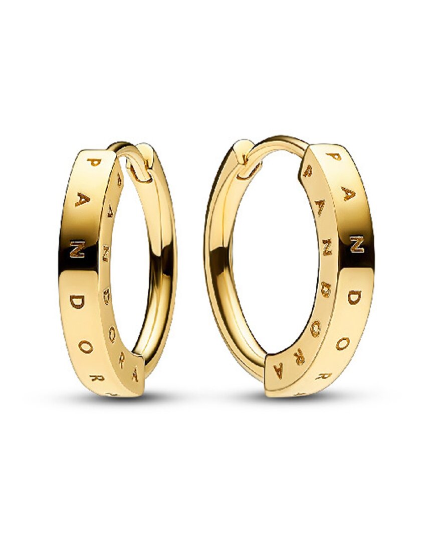 Pandora Signature Earrings In Gold