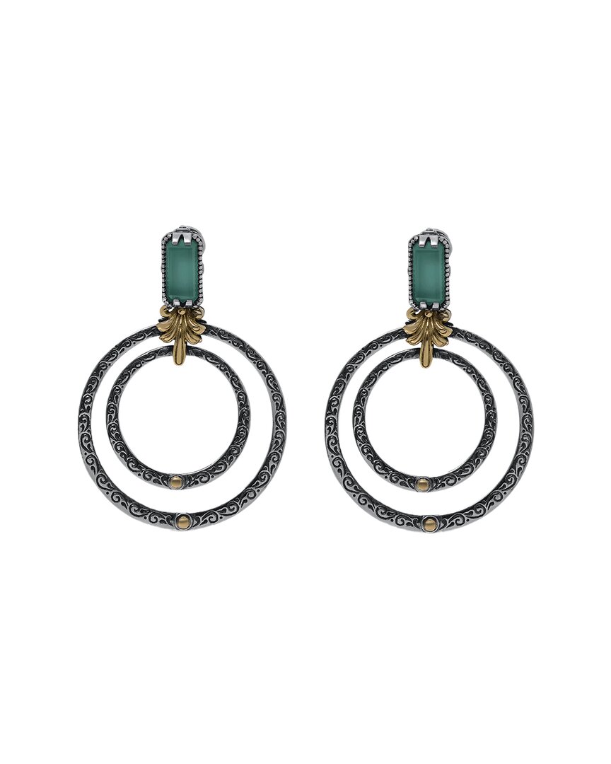 Konstantino 18k & Silver Chalcedony Earrings