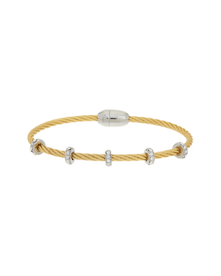 Juvell 18k Plated Cz Bangle Bracelet