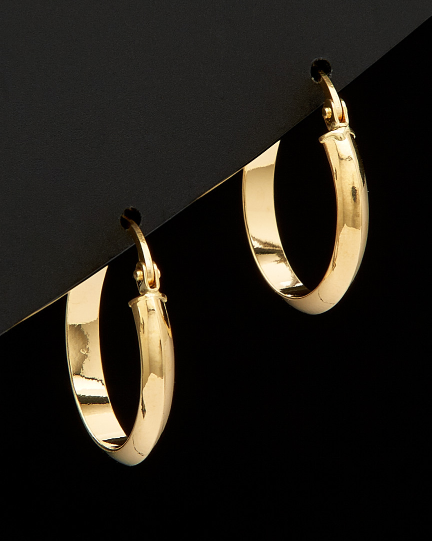 Italian Gold 18k  Hoops