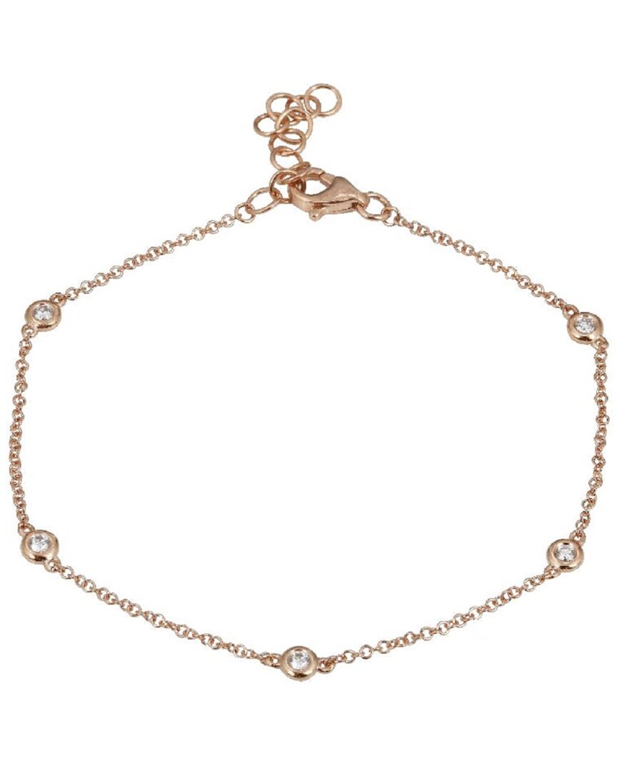 Sabrina Designs 14k 0.1 Ct. Tw. Diamond Rose Gold Bracelet
