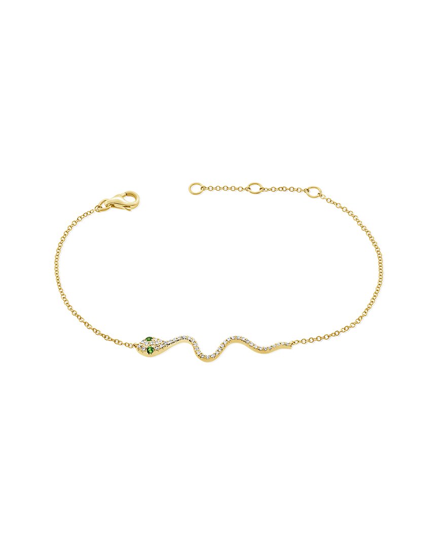 Sabrina Designs 14k 0.15 Ct. Tw. Tsavorite Snake Bracelet
