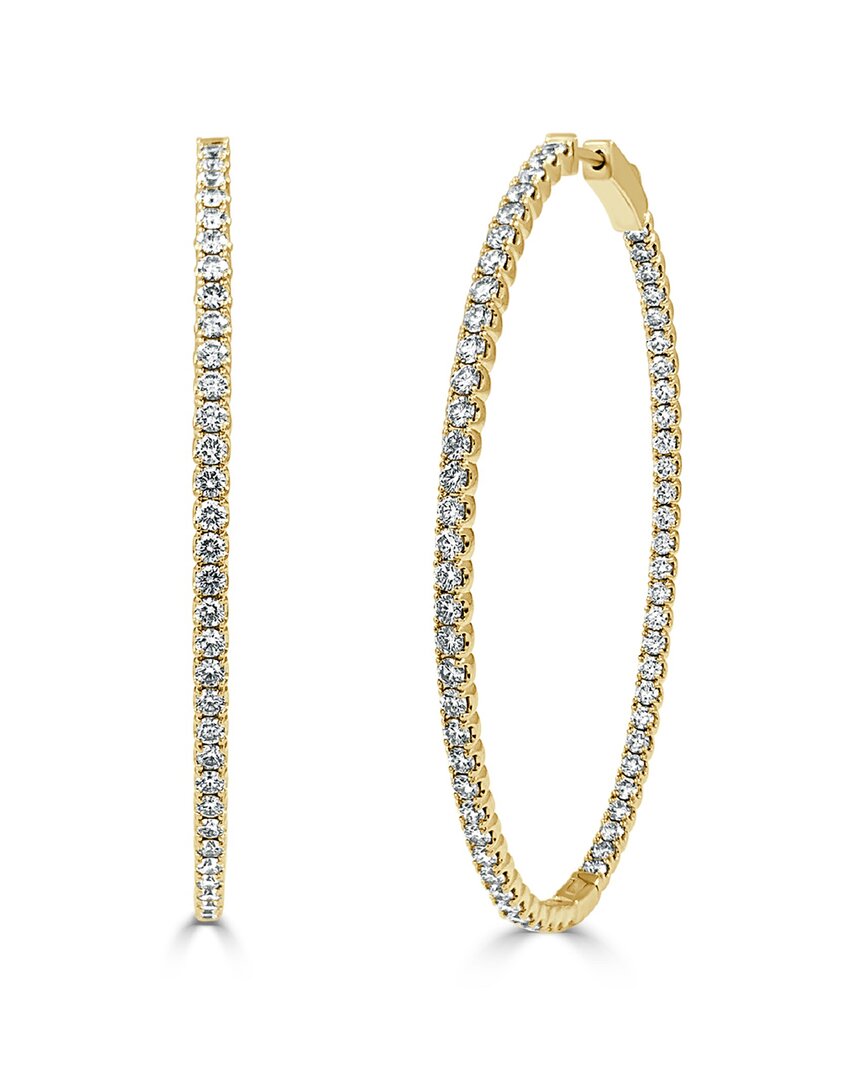 Sabrina Designs 14k 4.09 Ct. Tw. Oval Hoops In Gold