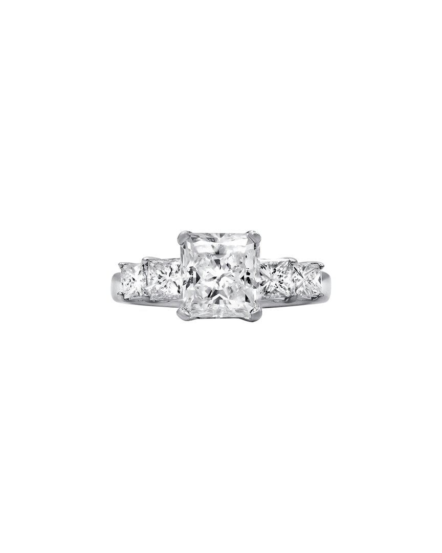 Diana M. Fine Jewelry 18k 3.01 Ct. Tw. Diamond Ring In Metallic