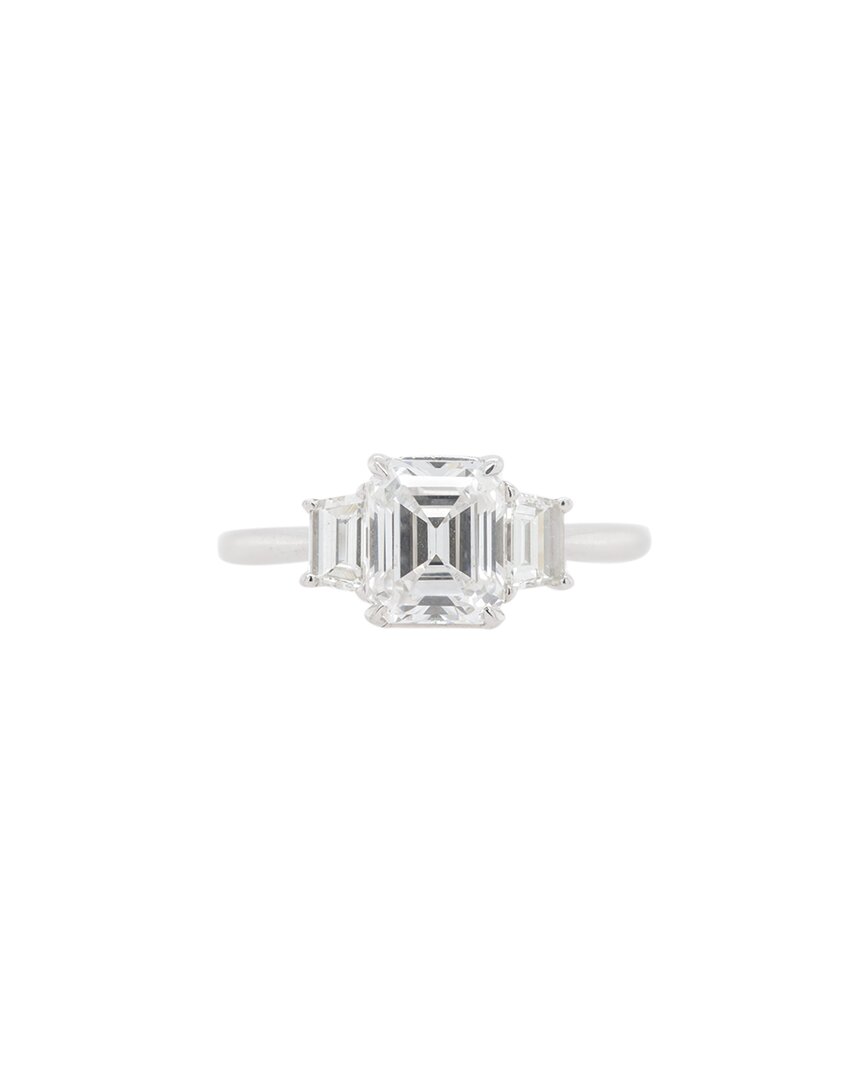 Diana M. Fine Jewelry Platinum 2.39 Ct. Tw. Diamond Ring In Metallic
