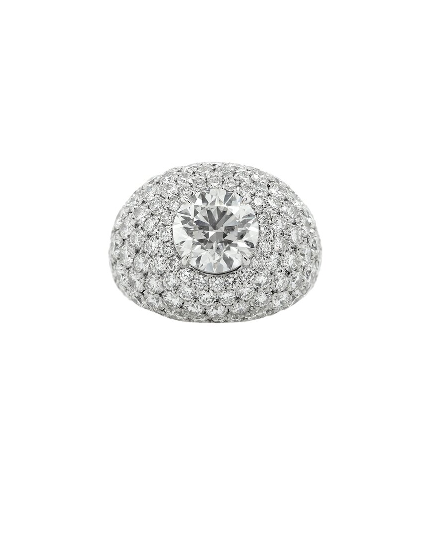 Diana M. Fine Jewelry 18k 14.66 Ct. Tw. Diamond Ring In Metallic