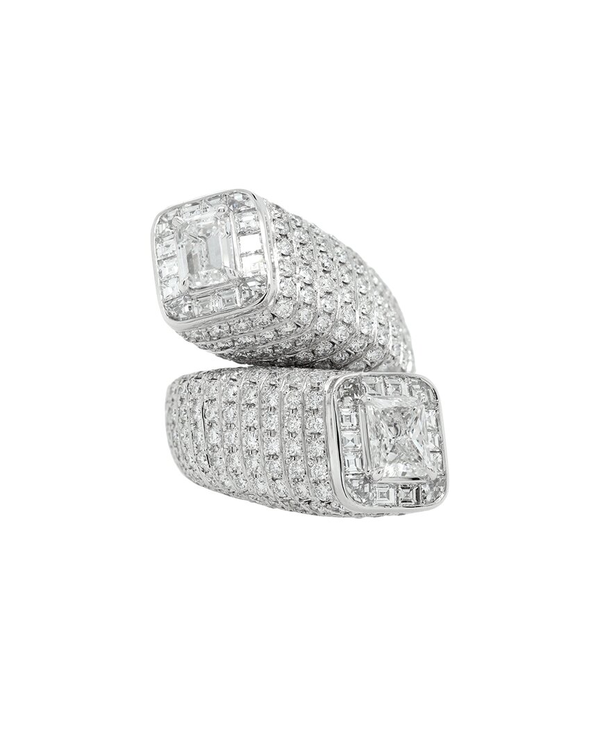Diana M. Fine Jewelry 18k 11.09 Ct. Tw. Diamond Ring In Metallic