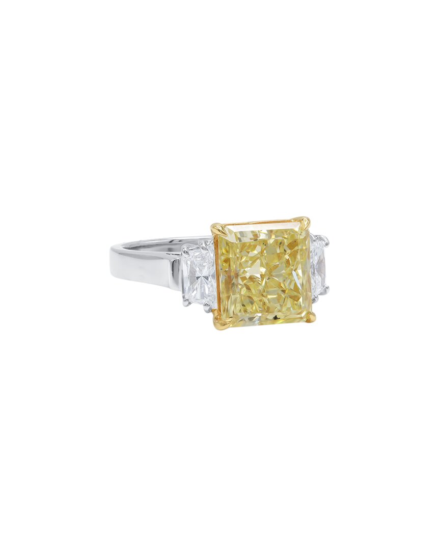 Diana M. Fine Jewelry 18k & Platinum 6.06 Ct. Tw. Diamond Ring In Gold