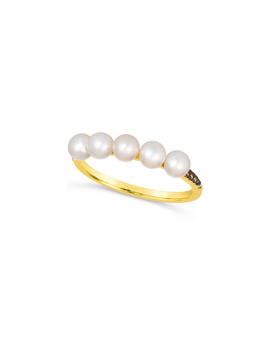 Le Vian ® 14k 0.03 Ct. Tw. Diamond & 4mm Pearl Ring In Gold