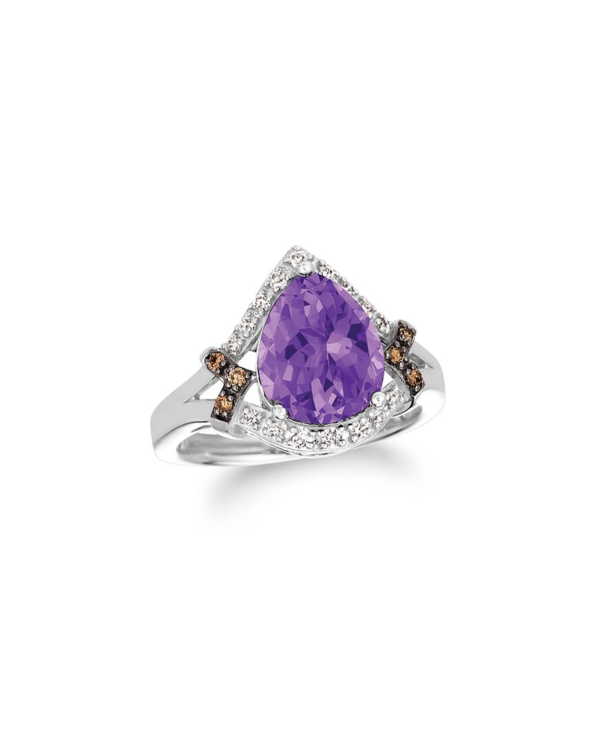 Le Vian ® 14k 3.20 Ct. Tw. Diamond & Amethyst Cocktail Ring In Purple