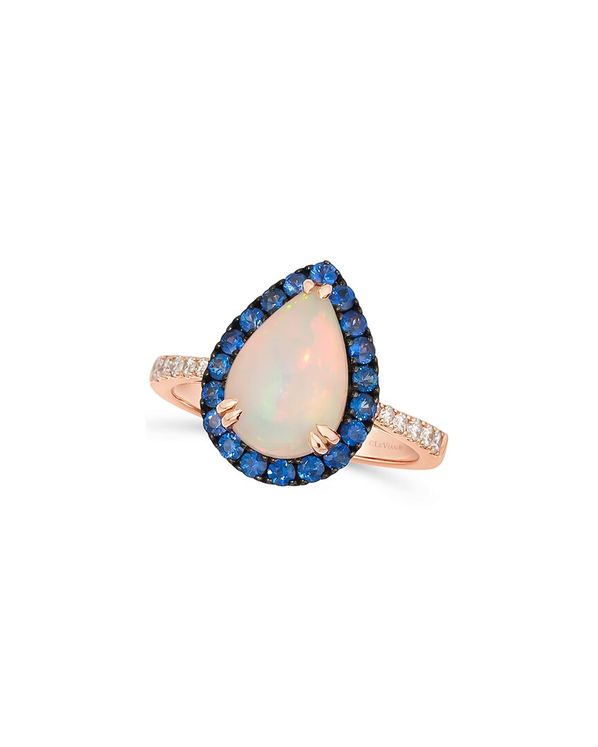 Le Vian ® 14k Rose Gold 2.28 Ct. Tw. Diamond & Opal Cocktail Ring