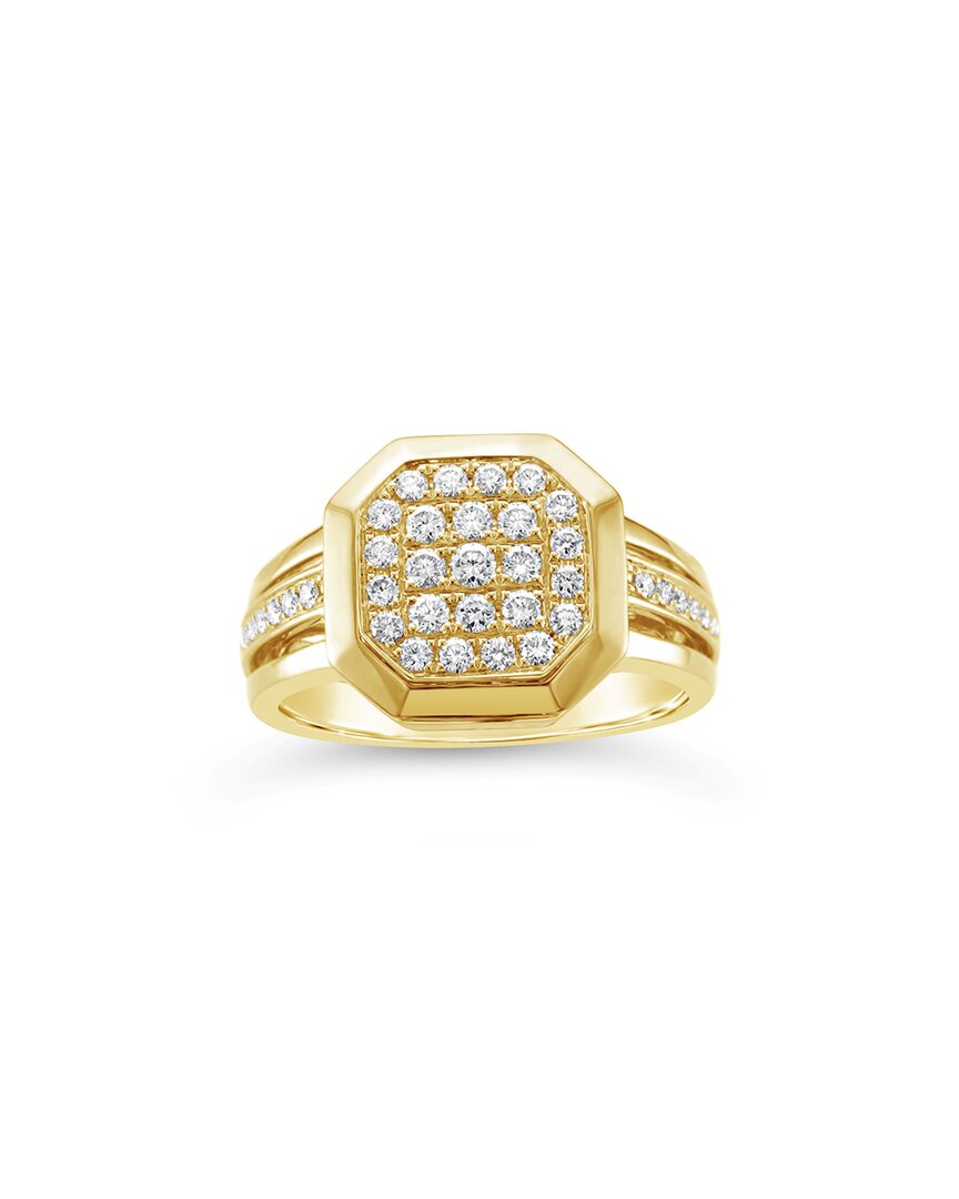 Le Vian ® 14k Two-tone 0.63 Ct. Tw. Diamond Signet Ring In Gold