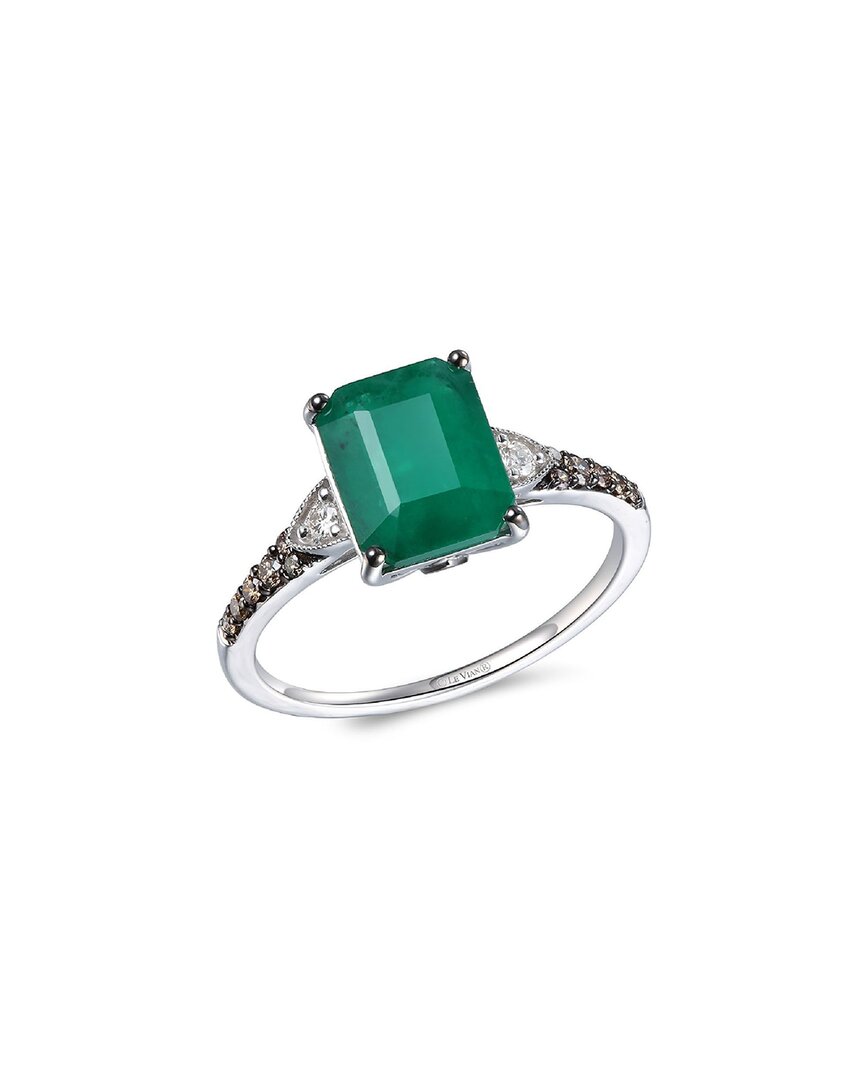 Le Vian ® 14k 2.74 Ct. Tw. Diamond & New Emerald Cocktail Ring In Metallic