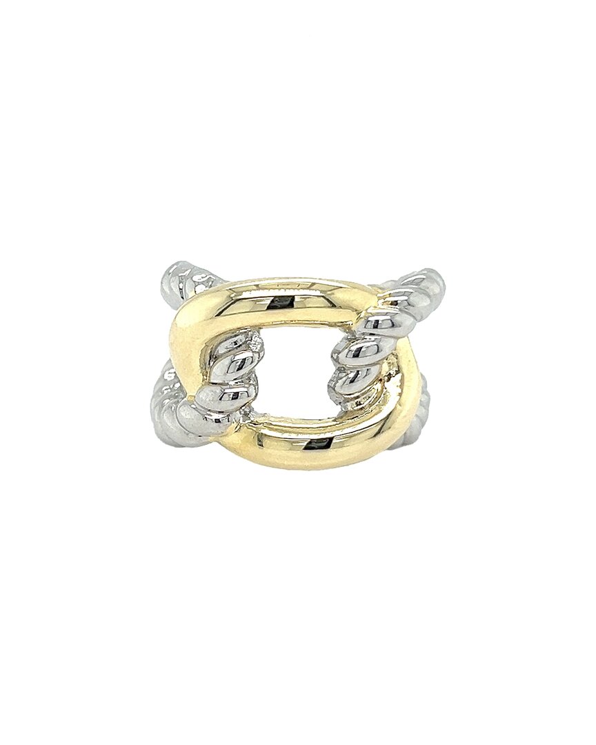 Juvell 18k Plated Link Ring In Metallic