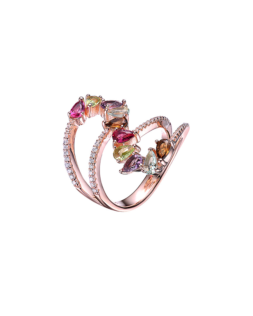 Genevive 18k Rose Gold Vermeil Ring