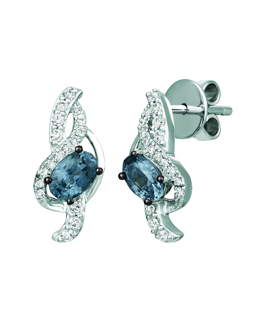 Le Vian 14k 1.23 Ct. Tw. Diamond & Gray Spinel Drop Earrings