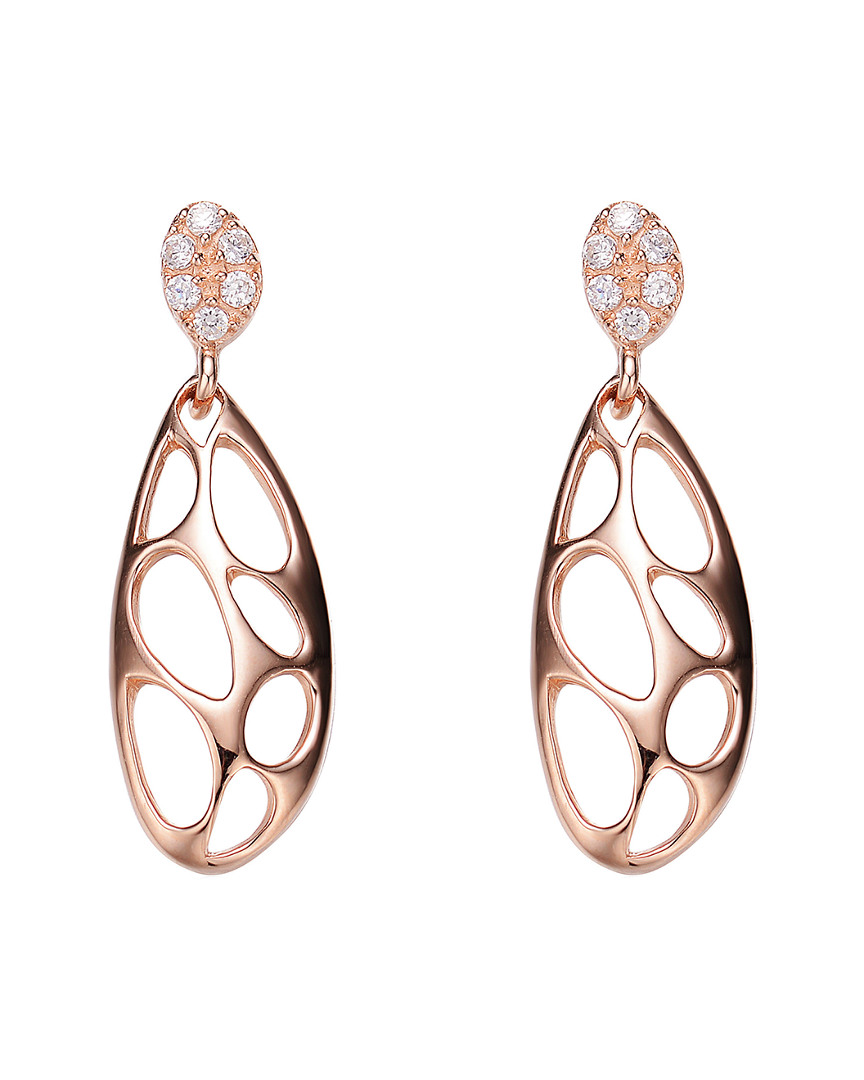 Genevive 18k Rose Gold Vermeil Earrings