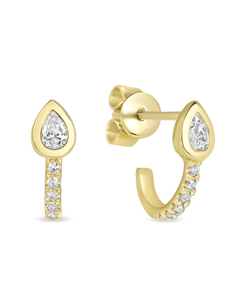Ron Hami 14k 0.21 Ct. Tw. Diamond Half-huggie Earrings In Gold
