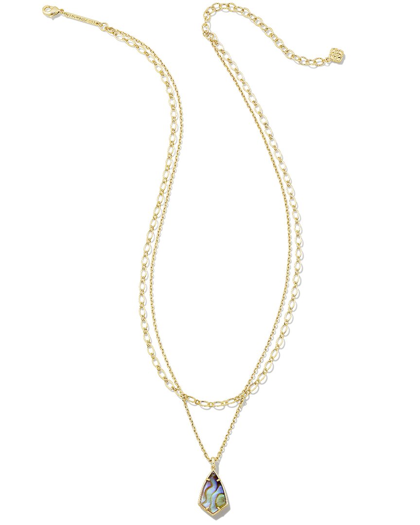 Kendra Scott Camry 14k Plated Multi-strand Necklace In Gold