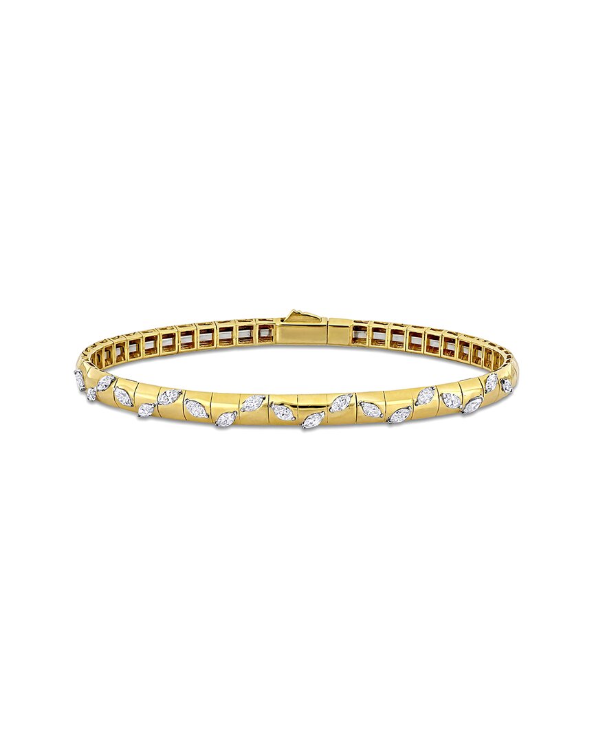 Rina Limor 14k 0.76 Ct. Tw. Diamond Bangle Bracelet