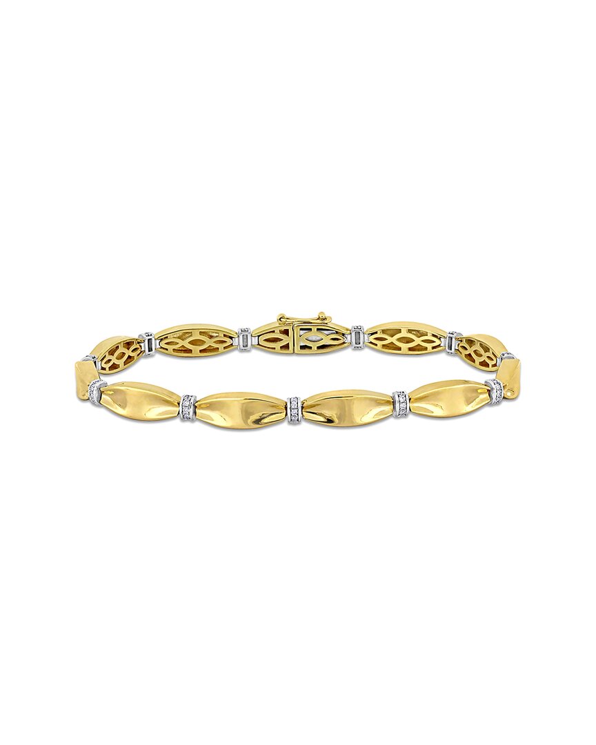 Rina Limor 14k 0.28 Ct. Tw. Diamond Bangle Bracelet