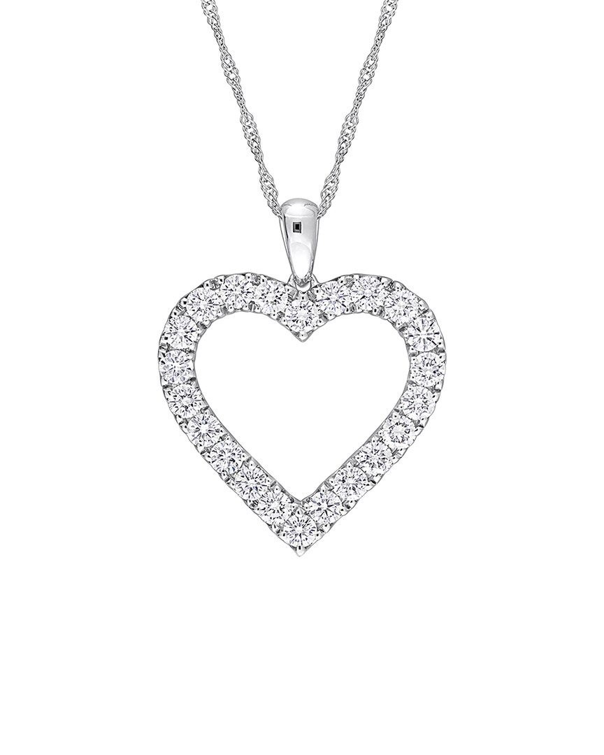 Rina Limor 14k 0.99 Ct. Tw. Diamond Heart Necklace