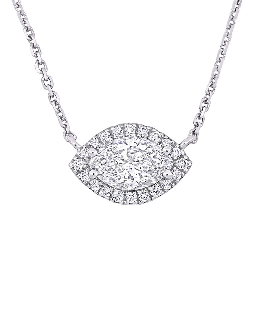 Rina Limor 14k 0.78 Ct. Tw. Diamond Halo Necklace
