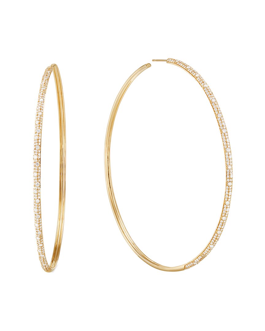 Shop Lana Jewelry 14k 3.04 Ct. Tw. Diamond Hoops In Gold