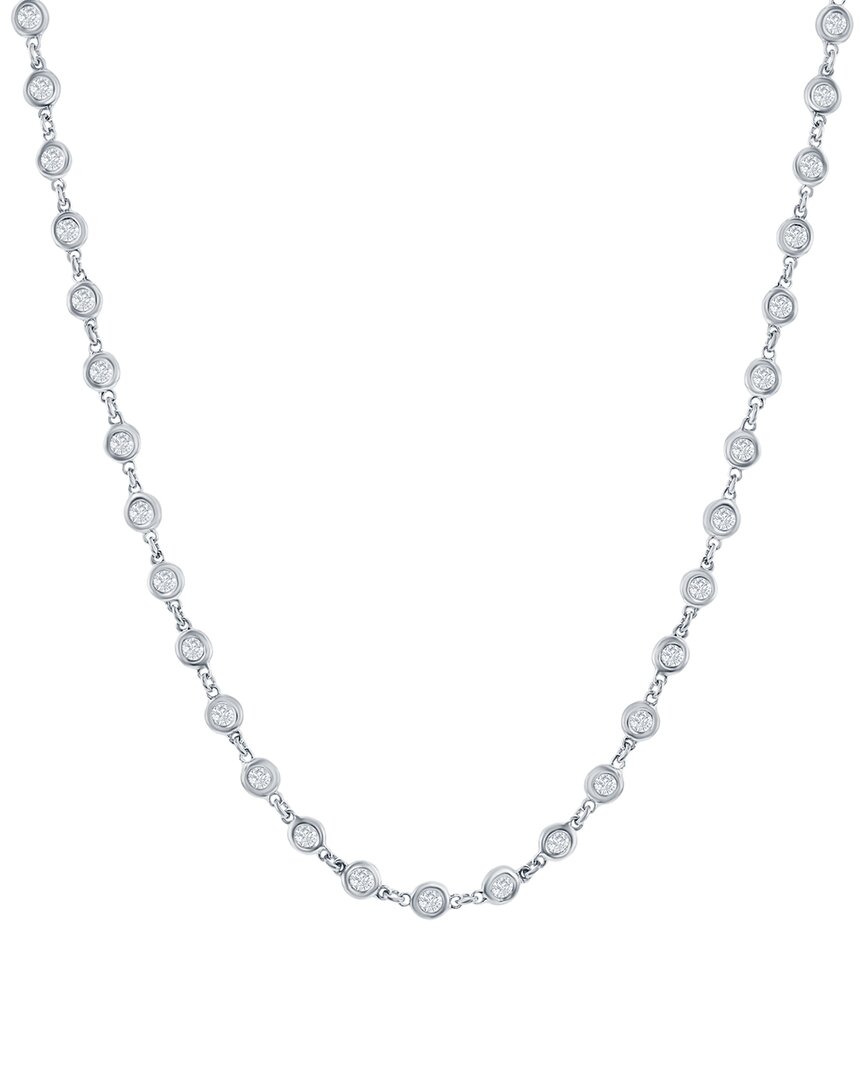 Jewels By Viomo 14k 2.25 Ct. Tw. Diamond By The Yard Necklace