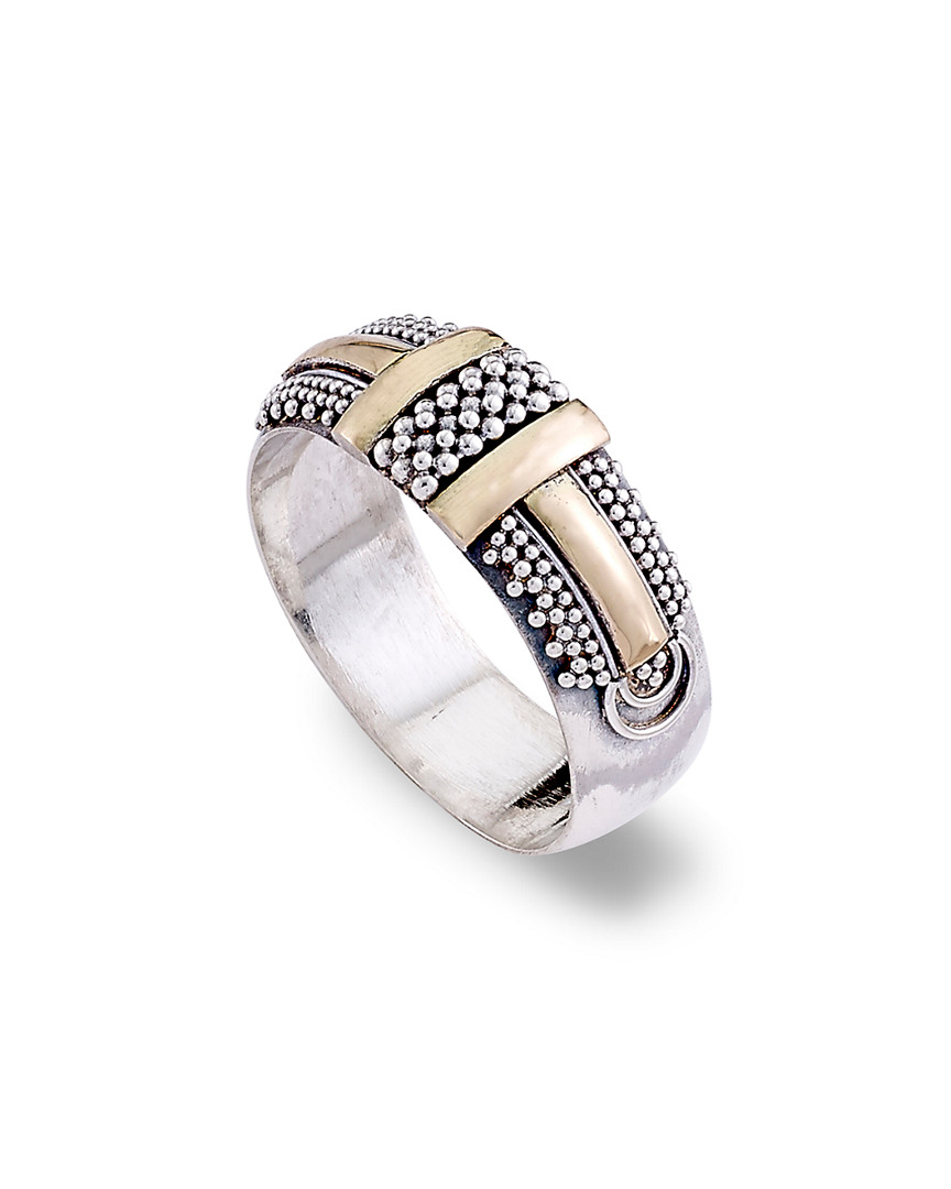 Samuel Sylvio Designs Two Tone Emerald Ring with Diamonds 52084 - Devon  Fine Jewelry