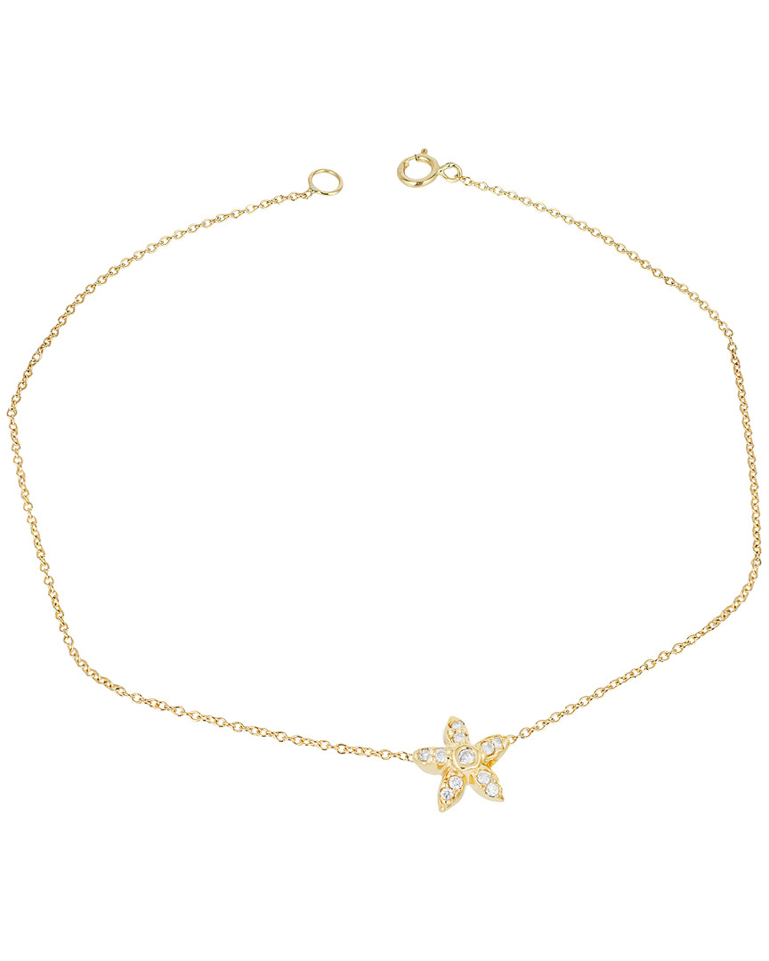 Ariana Rabbani Diamond Starfish Bracelet In Gold