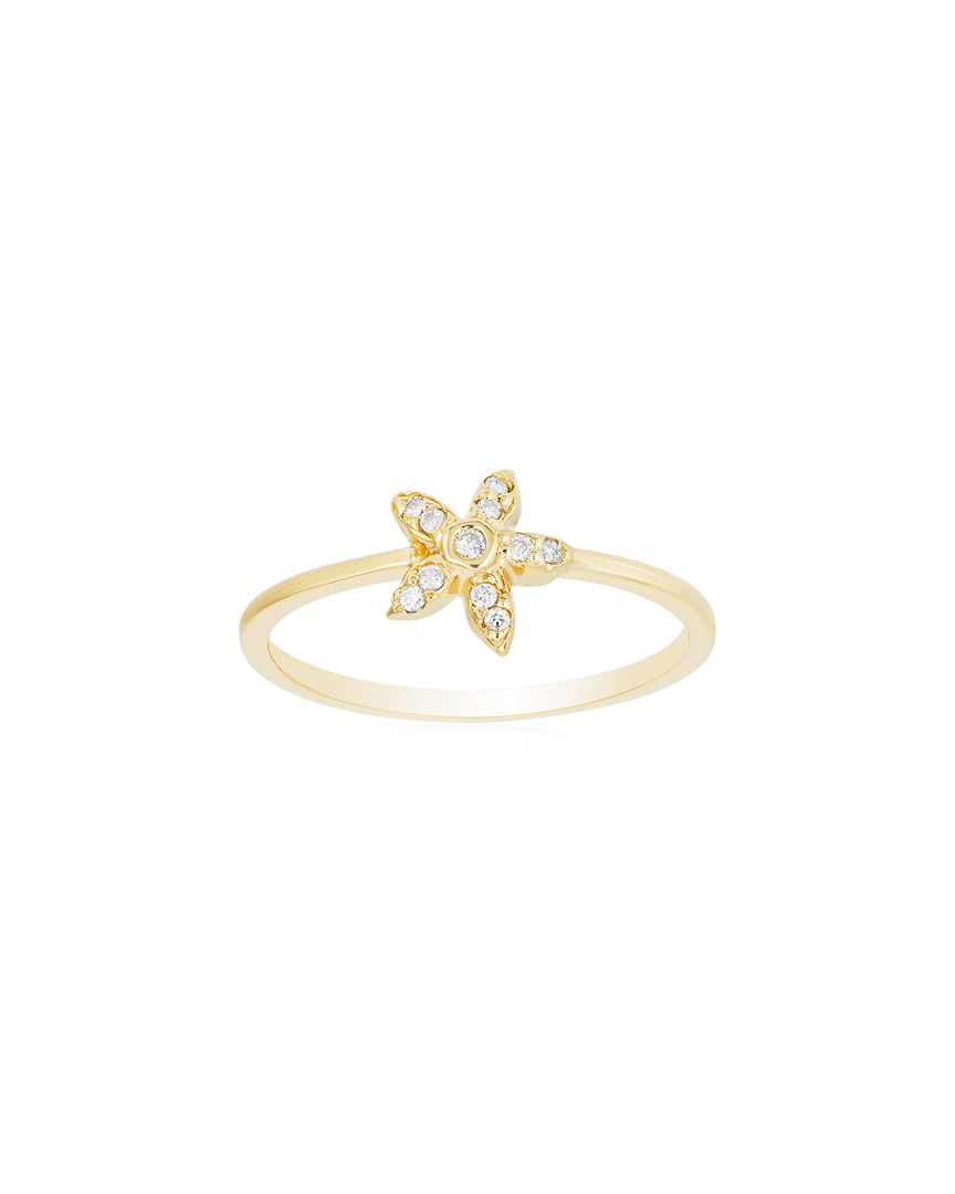 Shop Ariana Rabbani Dnu 0 Units Sold  14k 0.06 Ct. Tw. Diamond Starfish Ring